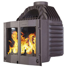 Монолитные каминные топки Tarnava, чугунные вставки.