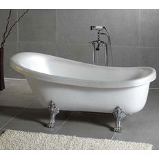 Акриловая ванна класcическая Wisemaker 167х79 см, львиные ла