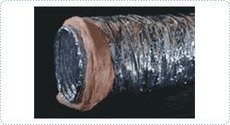 Воздуховод гибкий тепло-изолированный (теплый), и обычный