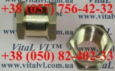 Муфта 1/2" латунная (усиленная) торговая марка VitaL VL