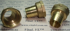Штуцер 1"В – d25мм (для шланга) латунный от VitaL VL™