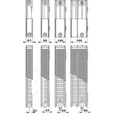 Cтальные радиаторы AIRFEL с боковым подключением.
