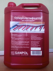Суперпластифікатор для бетону Санпол.