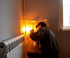 Заварить свищ, дирку в трубе