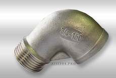 Відведення 90 ° Внутр / Зовнішня нержавіючий 3/4 "AISI 304