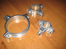 Хомуты сантехнические для заземления оцинкованые.