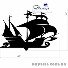 Флюгер на дах, покажчик вітру «Вітрильник»