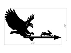 Флюгер, покажчик вітру «Яструб»