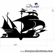 Флюгер декоративний, покажчик вітру «Корабель»