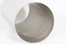 Труба димоходу нержавіюча ф200мм 1м, товщина 1,0 мм