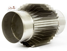 Радиатор нержавеющий для камина 1м сталь 304.