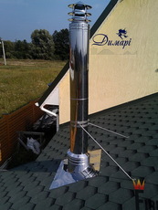 Нержавіюча манжетка для герметизації димоходу в покрівлі