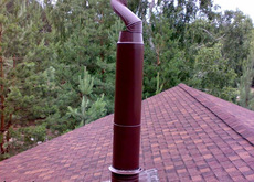 Флюгер димоходу нержавіюча сталь - захист від задування