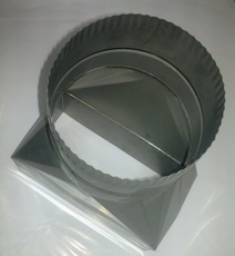 Перехідник для димоходу з квадрата на коло