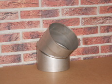 Коліно 45 * нержавеющее для димоходу