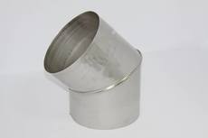 Коліно 45 * нержавеющее для димоходів
