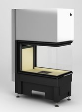 Тристоронній камін з вертикальним відкриванням Hajduk