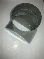 Перехід з квадрата на коло для котла, нержавіючий