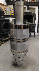 Труба з сіткою для каменів в сауну