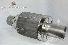 Труба з сіткою для каменів в сауну