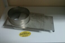 Задвижка- шибер для дымохода нержавеющая