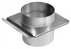 Заслінка пічна, нержавіюча, шибер