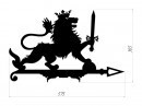 Флюгер поворотный указатель ветра "Лев с мечом"