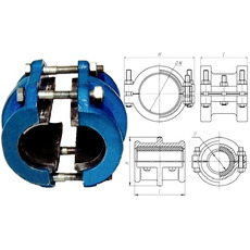 Муфти крупного діаметра, трубоарматура і запчастини до неї