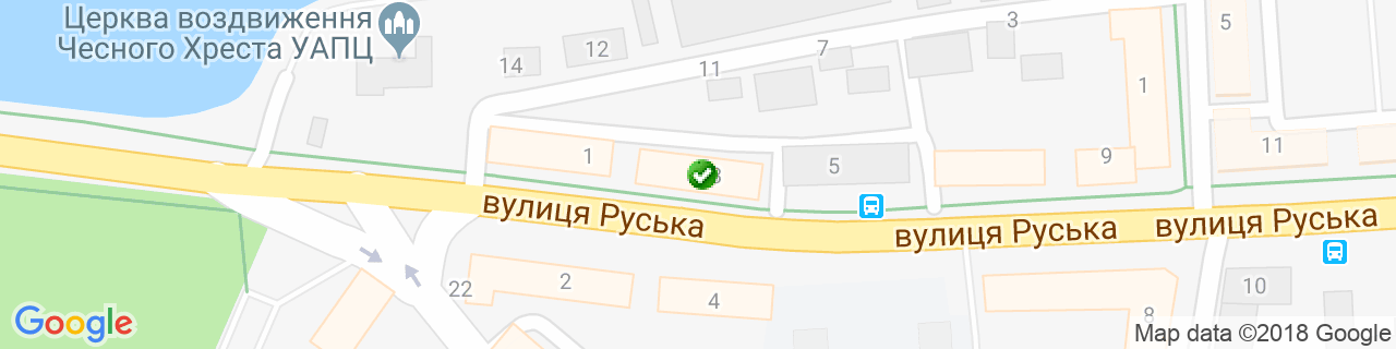 Карта об'єктів компанії EKOSTAR