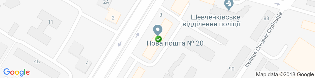 Карта об'єктів компанії Півдюйма